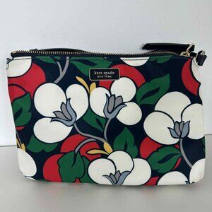 KATE SPADE TRIPLE GUSSET CROSSBODY DAWN BREEZY FLORAL~Blazer Blue Multi